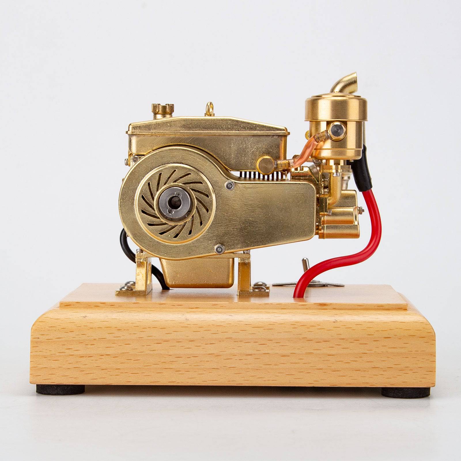 M21 1.9cc Horizontal 4-Stroke Gasoline Engine Model Brass Retro Farm Tractor Motor Gift