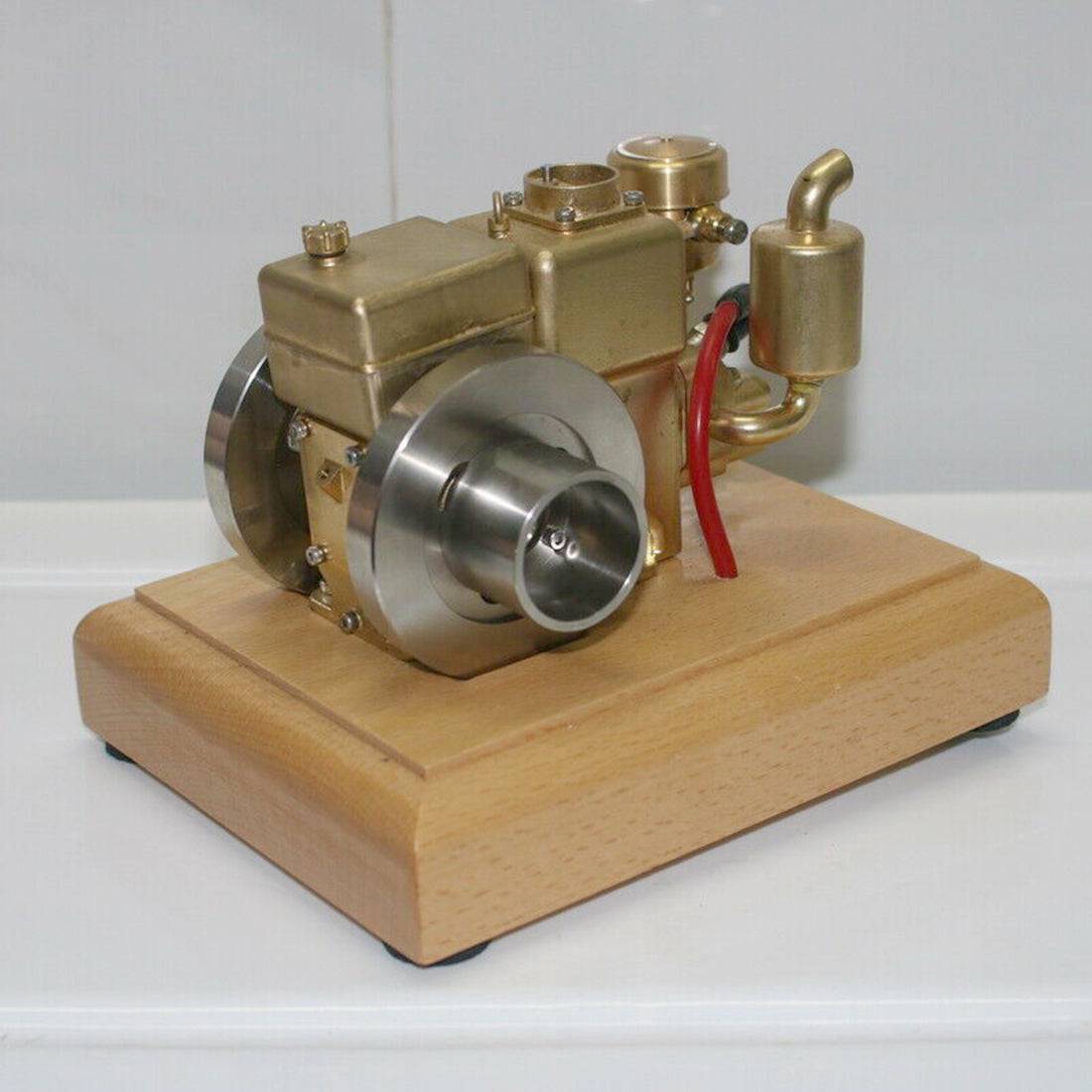 M26 1.9cc Mini 4-Stroke Gasoline Engine Model Water-Cooled Old Tractor Motor Brass Desktop Gift-helloworld7