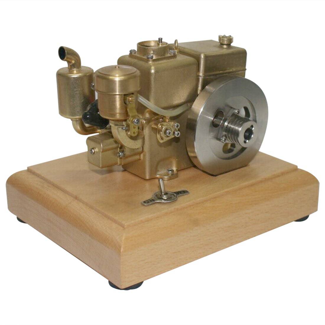 M26 1.9cc Mini 4-Stroke Gasoline Engine Model Water-Cooled Old Tractor Motor Brass Desktop Gift-helloworld7