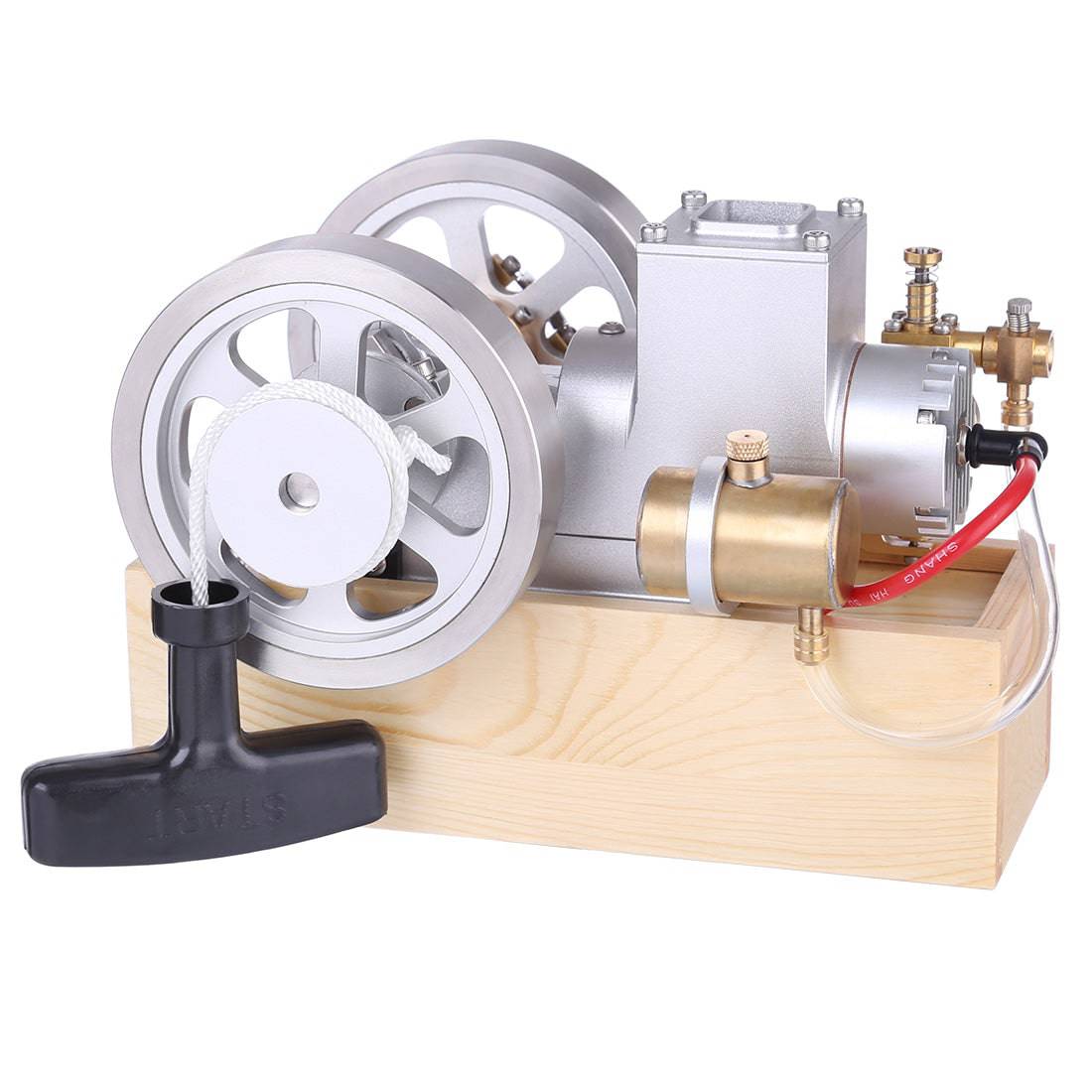 M94 Horizontal Hit and Miss Gas Engine Model Water Cooled 6cc 4 Stroke Internal Combustion Motor with Hand Starter