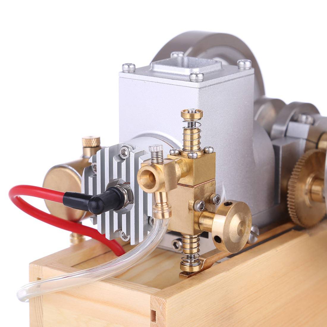 M94 Horizontal Hit and Miss Gas Engine Model Water Cooled 6cc 4 Stroke Internal Combustion Motor with Hand Starter