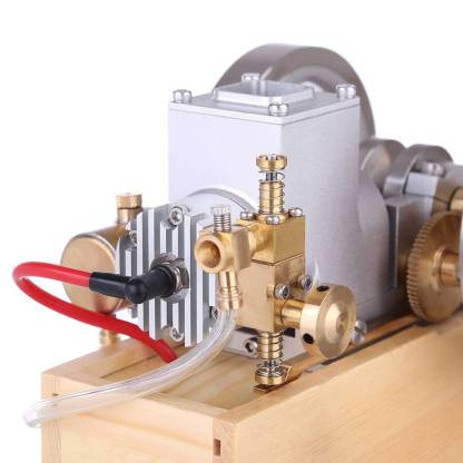 M94 Horizontal Hit and Miss Gas Engine Model Water Cooled 6cc 4 Stroke Internal Combustion Motor with Hand Starter