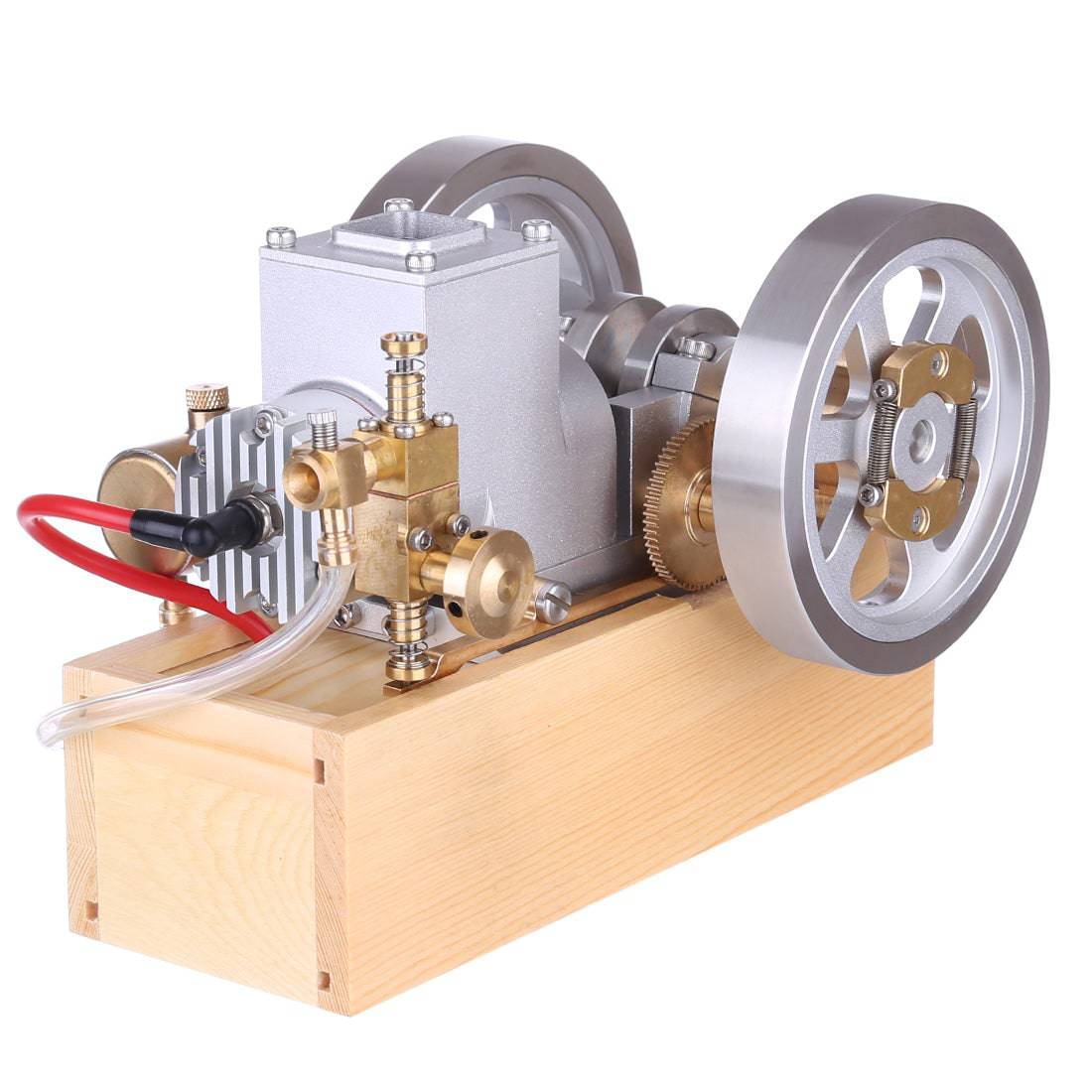 M94 Horizontal Hit and Miss Gas Engine Model Water Cooled 6cc 4 Stroke Internal Combustion Motor with Hand Starter