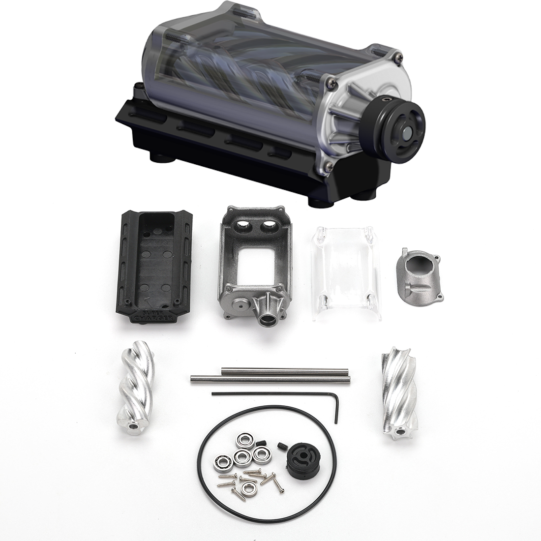 MAD RC Motorized V8 Engine Model Kit for SCX10 II Capra VS4-10 Scale Crawler-helloworld7