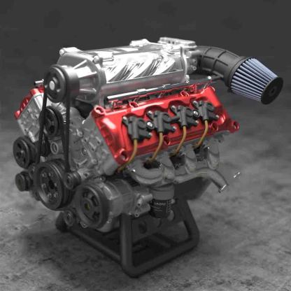 MAD RC Motorized V8 Engine Model Kit for SCX10 II Capra VS4-10 Scale Crawler-helloworld7