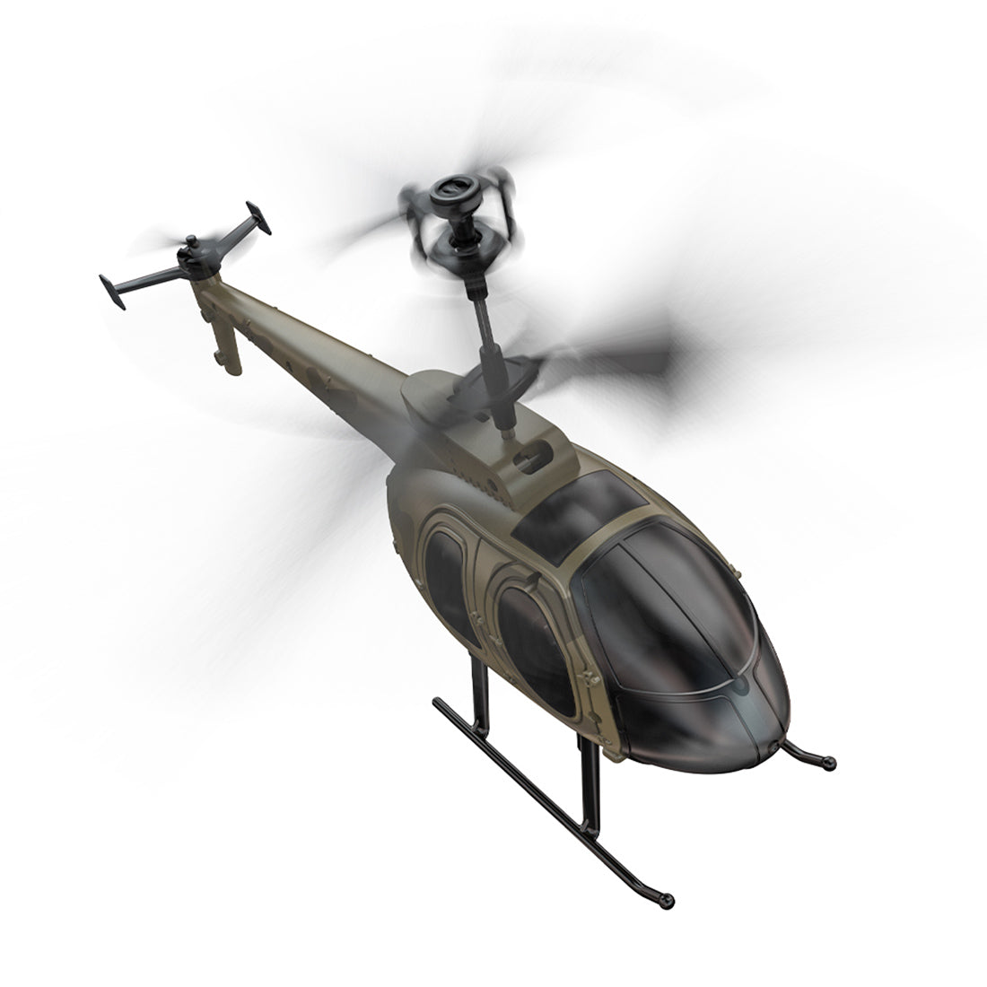 MD500 4CH 6-Axis Gyro Mini RC Helicopter with Camera & Altitude Hold RTF Green