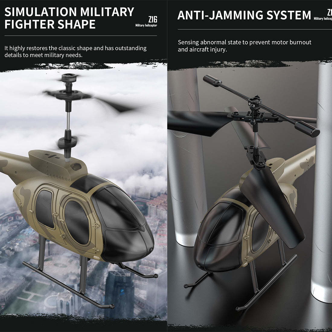 MD500 4CH 6-Axis Gyro Mini RC Helicopter with Camera & Altitude Hold RTF Green