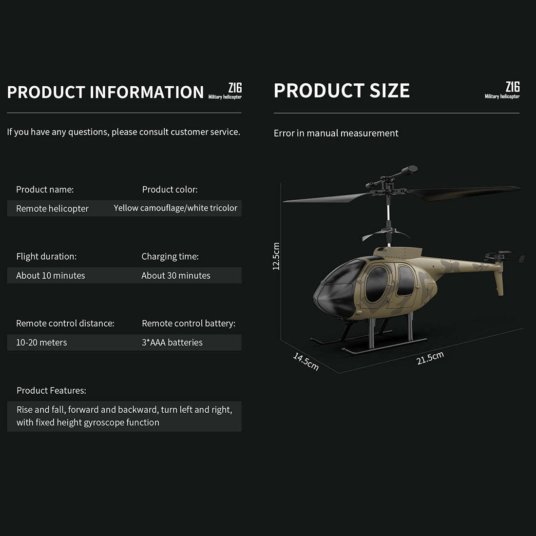 MD500 4CH 6-Axis Gyro Mini RC Helicopter with Camera & Altitude Hold RTF Green