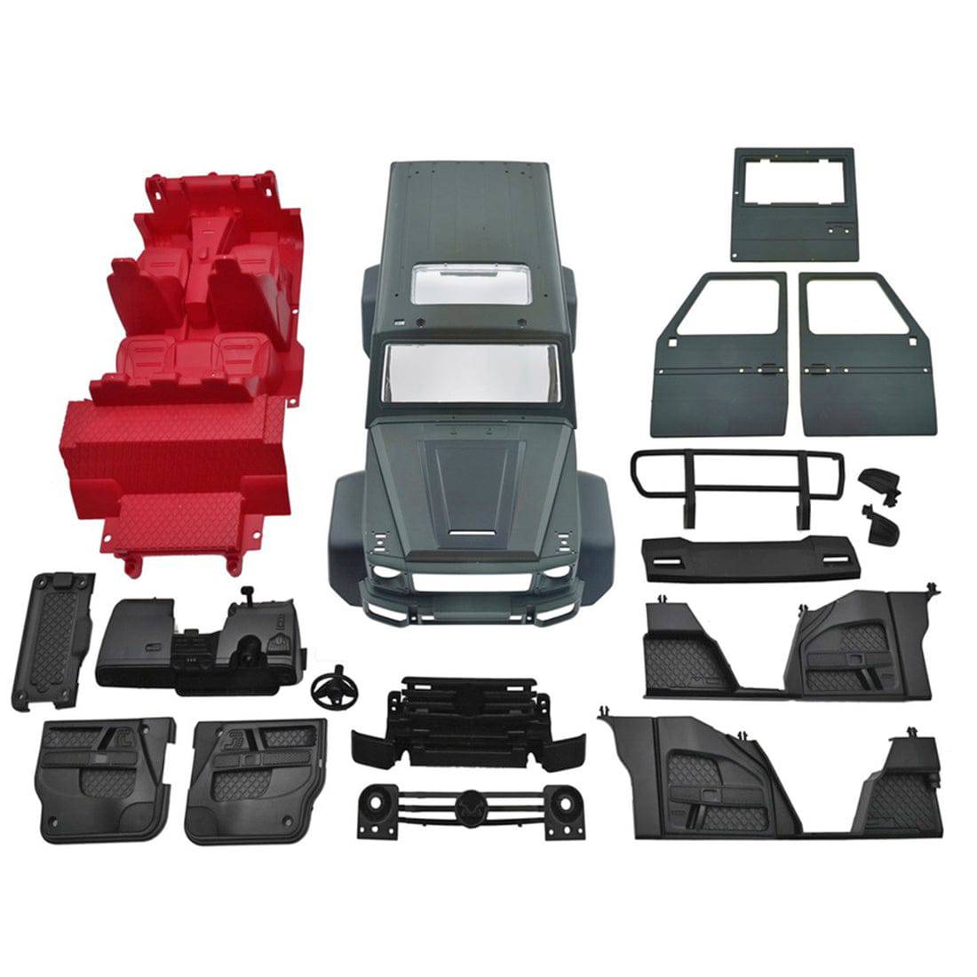 MN86K 1/12 Scale 4WD Mercedes G-Class RC Crawler Kit DIY Assembly Green
