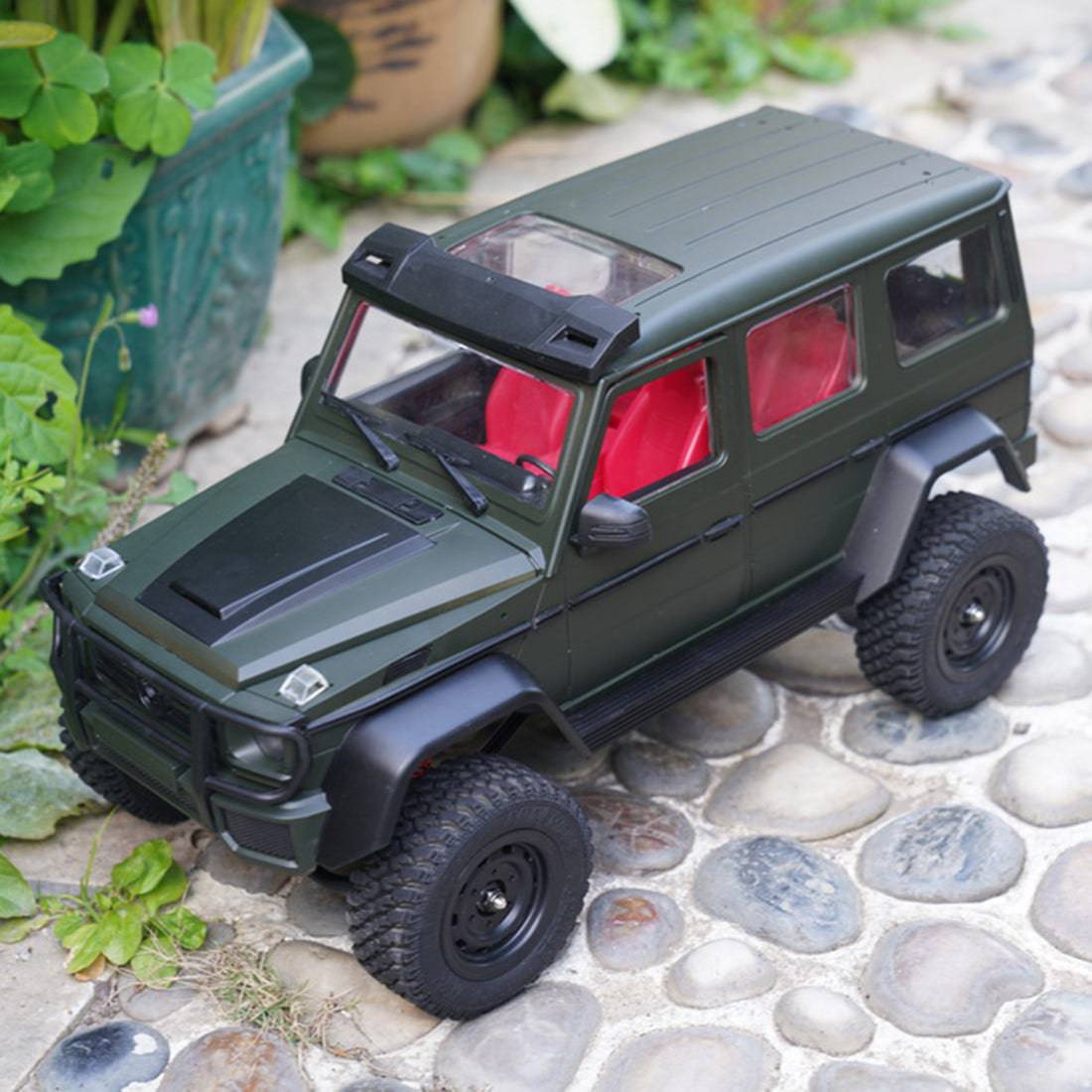 MN86K 1/12 Scale 4WD Mercedes G-Class RC Crawler Kit DIY Assembly Green