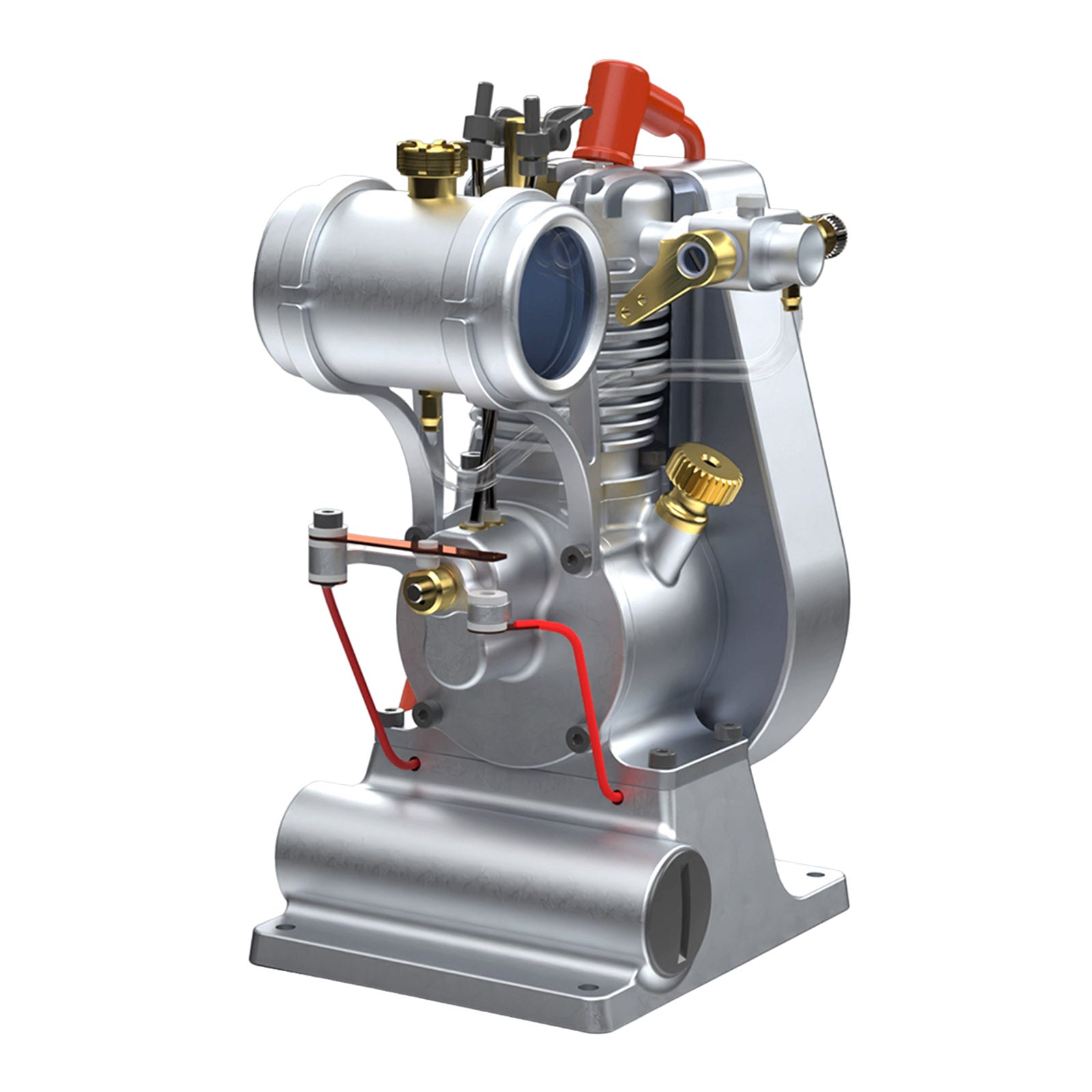 MUSA F1-2.7cc George Luhrs Tribute Vertical 4 Stroke Stationary Gas Engine Model-helloworld7