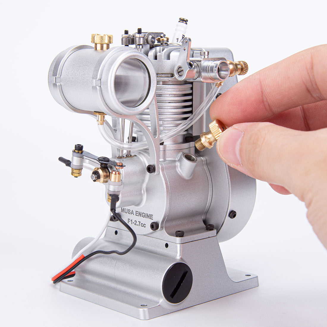 MUSA F1-2.7cc George Luhrs Tribute Vertical 4 Stroke Stationary Gas Engine Model-helloworld7