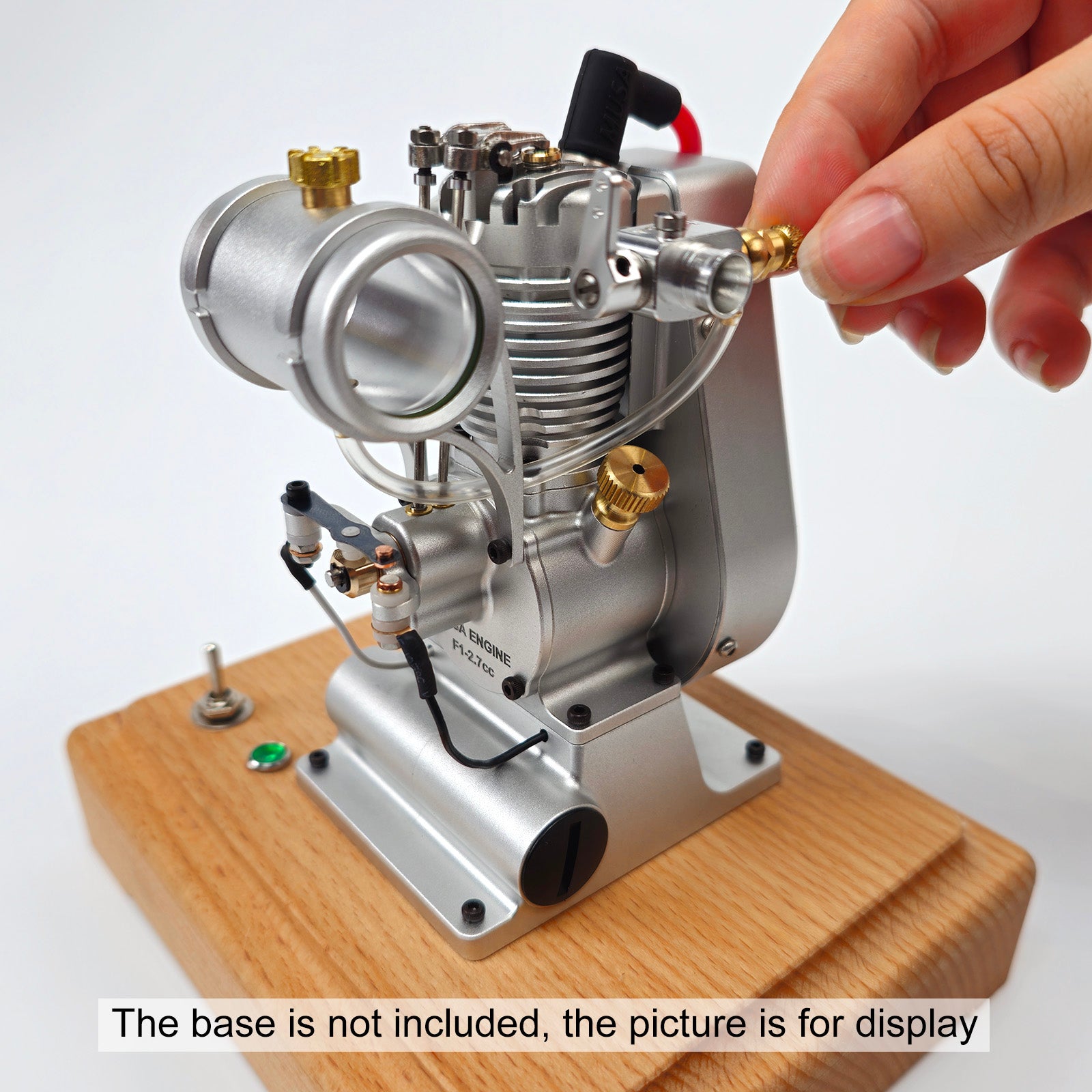 MUSA F1-2.7cc George Luhrs Tribute Vertical 4 Stroke Stationary Gas Engine Model-helloworld7