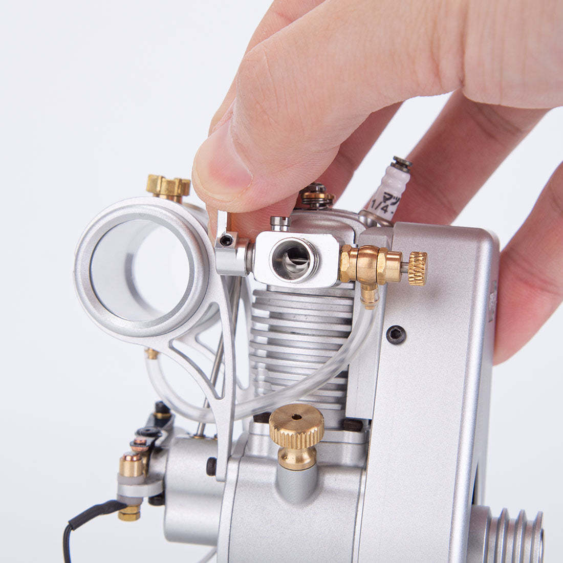 MUSA F1-2.7cc George Luhrs Tribute Vertical 4 Stroke Stationary Gas Engine Model-helloworld7