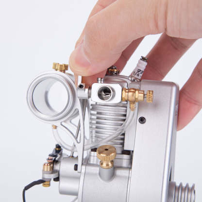 MUSA F1-2.7cc George Luhrs Tribute Vertical 4 Stroke Stationary Gas Engine Model-helloworld7