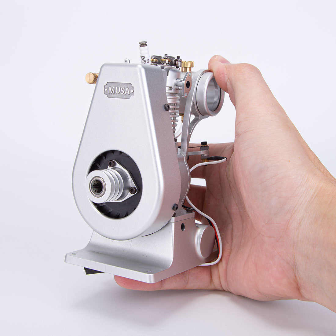 MUSA F1-2.7cc George Luhrs Tribute Vertical 4 Stroke Stationary Gas Engine Model-helloworld7