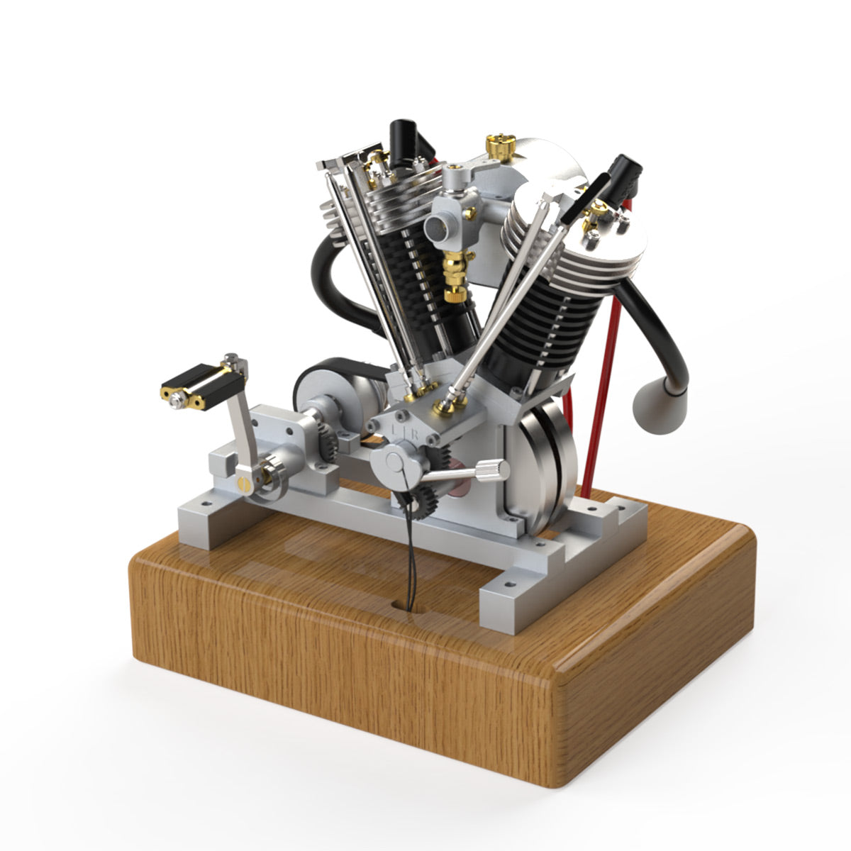 MUSA Hoglet V2 6.6cc V-Twin 4 Stroke Gas Engine Model with Kickstarter Gift-helloworld7
