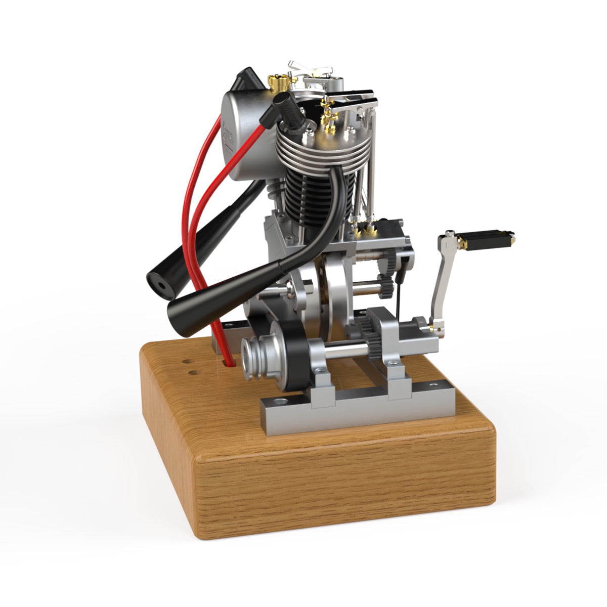 MUSA Hoglet V2 6.6cc V-Twin 4 Stroke Gas Engine Model with Kickstarter Gift-helloworld7