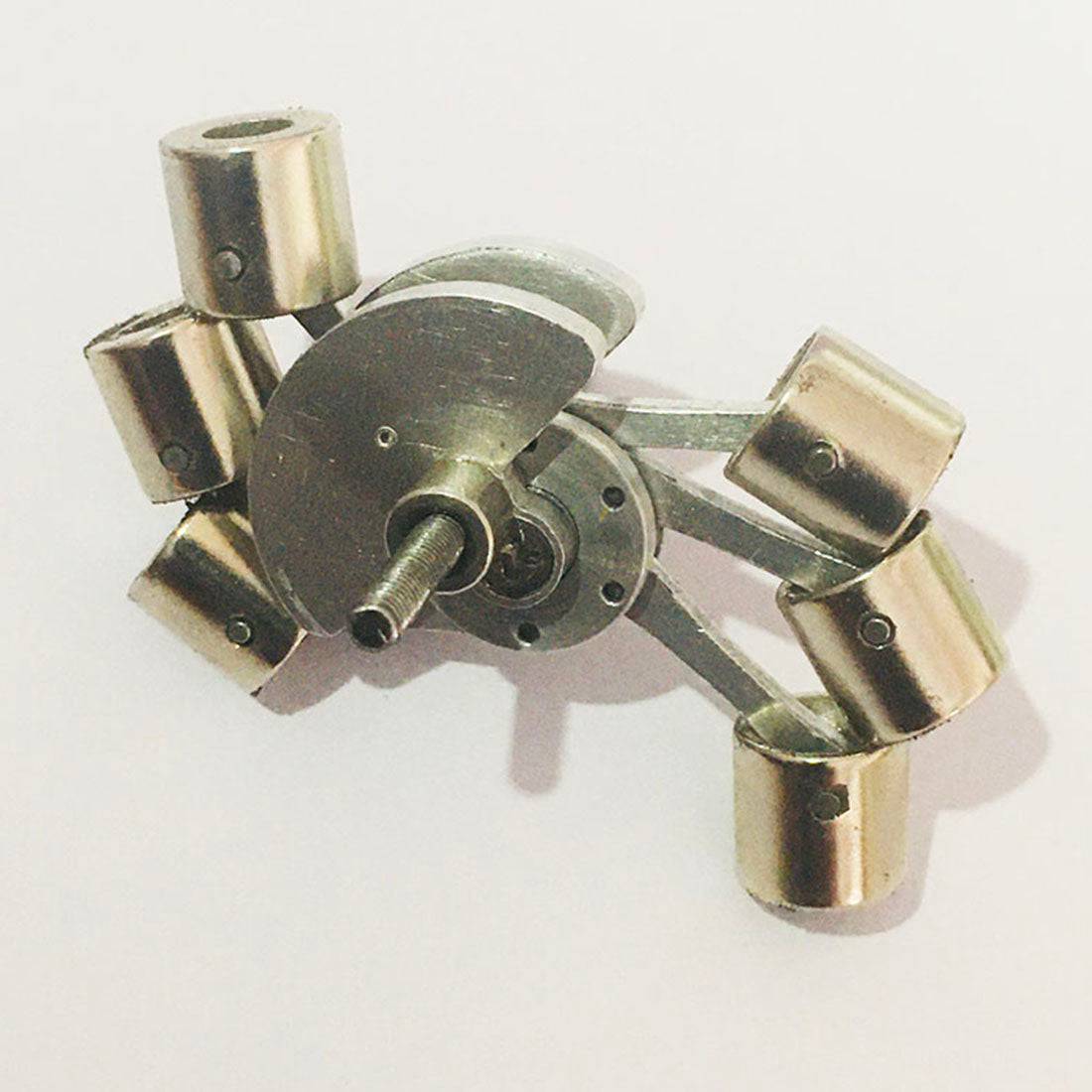 Metal 6-Cylinder Radial Electromagnetic Engine Model Brushless Motor Science Gift