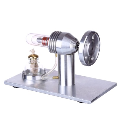 Metal Single Cylinder Stirling Engine Model External Combustion Physics Toy Desk Decor Gift