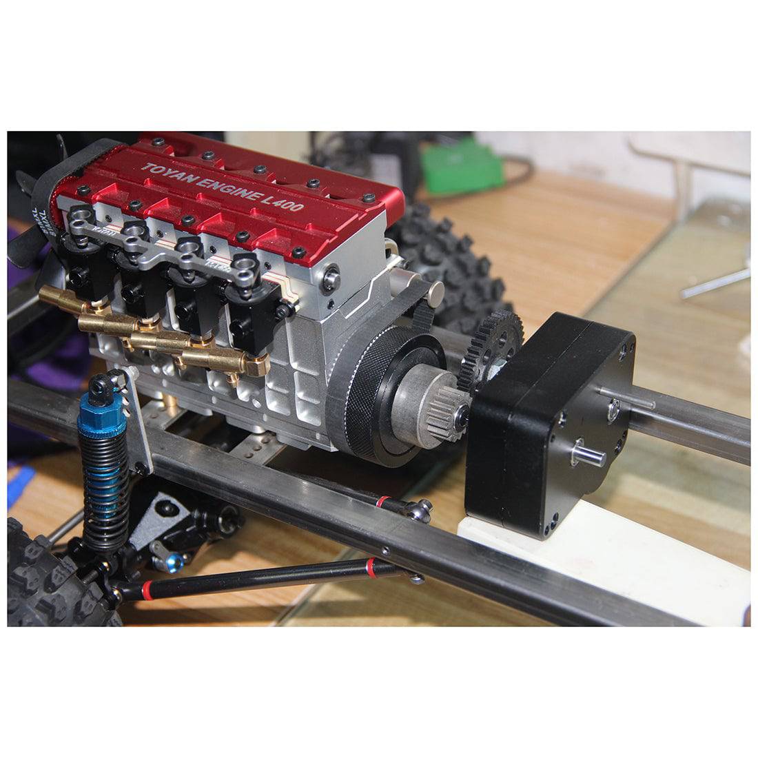 Metal Transmission Gearbox with Reverse Neutral Forward for Toyan FS-L400 FS-V800 Engine RC Car-helloworld7