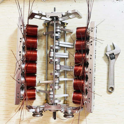 Metal V12 Brushless Electromagnetic Engine Model for 1/10 RC Cars & Desk Decor