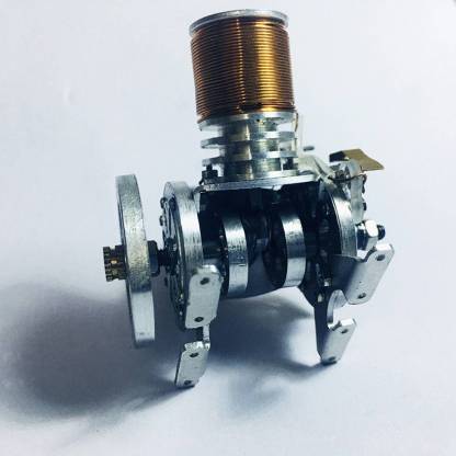 Metal V2 Electromagnetic Reciprocating Engine Model Solenoid Motor Physics Science Gift