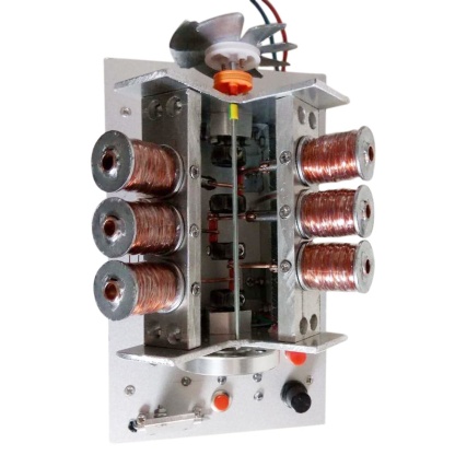 Metal V6 Electromagnetic Engine Model High Speed Solenoid Motor STEM Science Gift