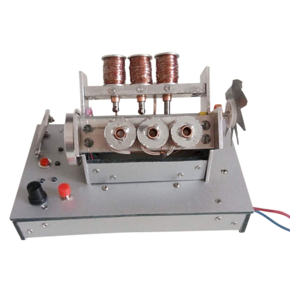 Metal V6 Electromagnetic Engine Model High Speed Solenoid Motor STEM Science Gift