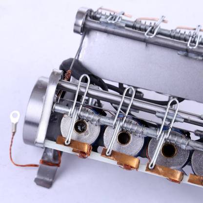 Metal V8 Electromagnetic Engine Model High Speed Solenoid Motor STEM Science Gift