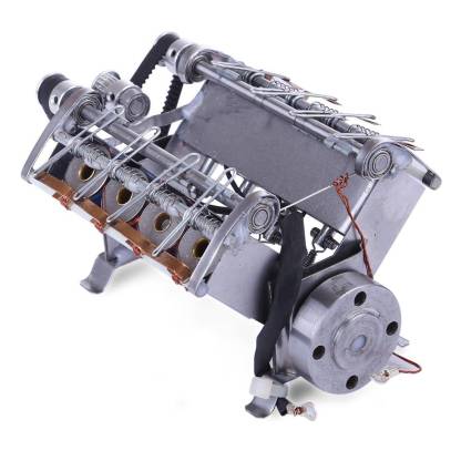Metal V8 Electromagnetic Engine Model High Speed Solenoid Motor STEM Science Gift