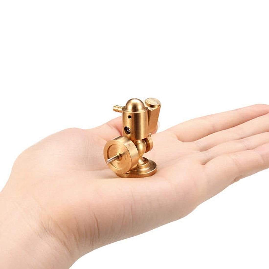 Micro Single Cylinder Pure Copper Steam Engine Model Kit for Small Boat Models