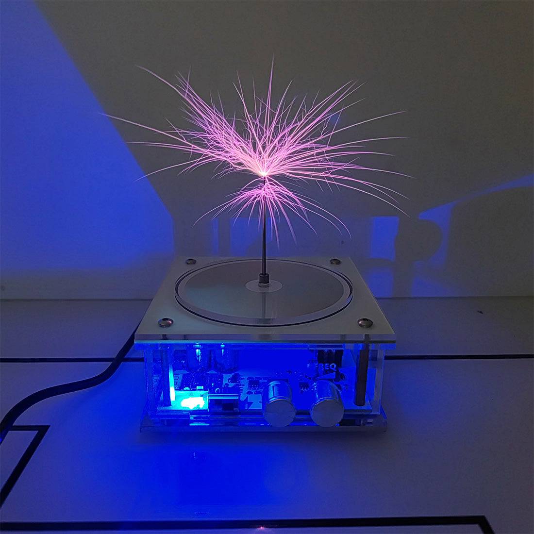 Mini Bluetooth Plasma Speaker Flat Panel Tesla Coil Touchable Arc Science Toy
