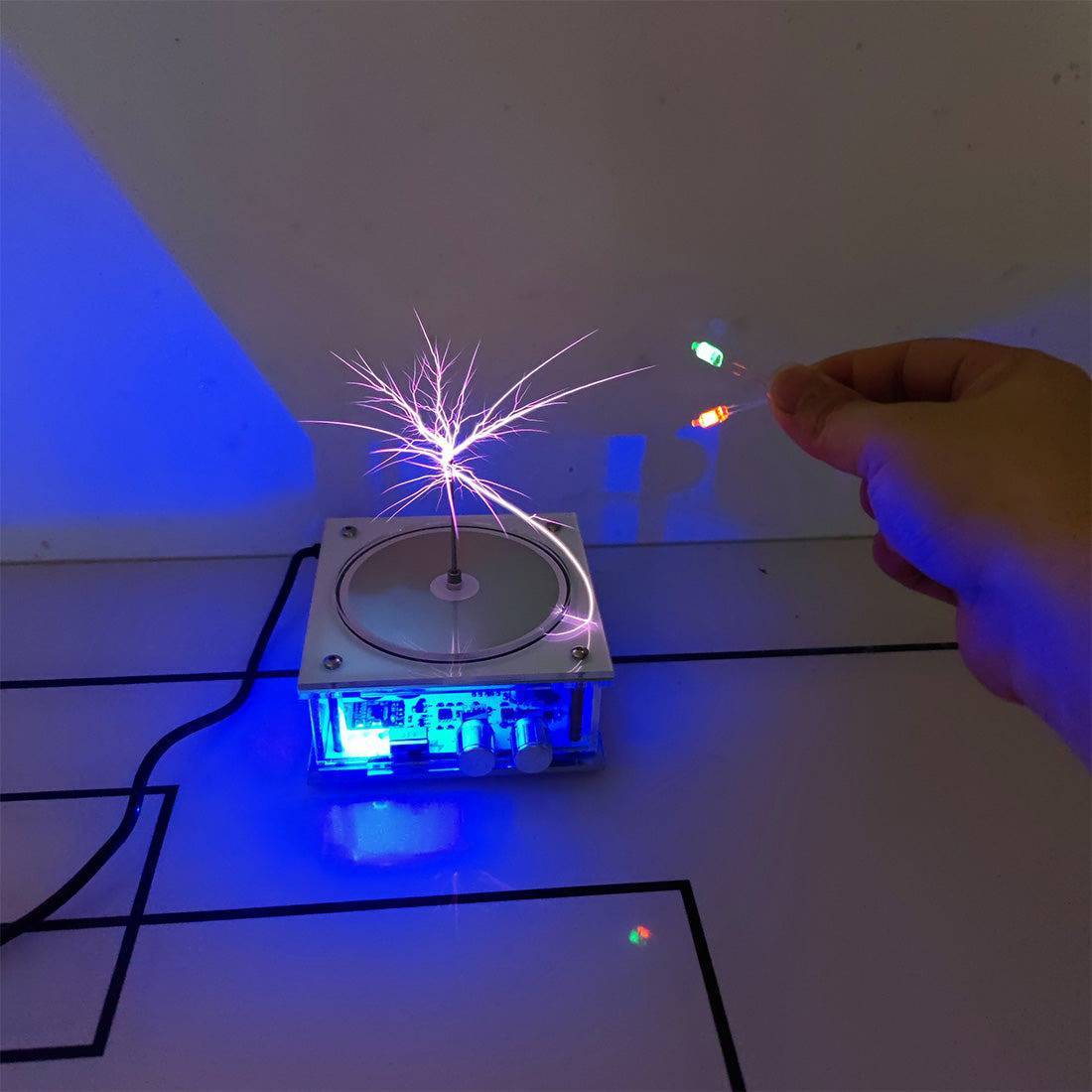Mini Bluetooth Plasma Speaker Flat Panel Tesla Coil Touchable Arc Science Toy