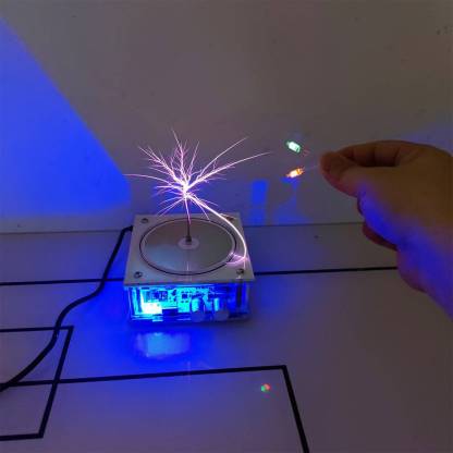 Mini Bluetooth Plasma Speaker Flat Panel Tesla Coil Touchable Arc Science Toy