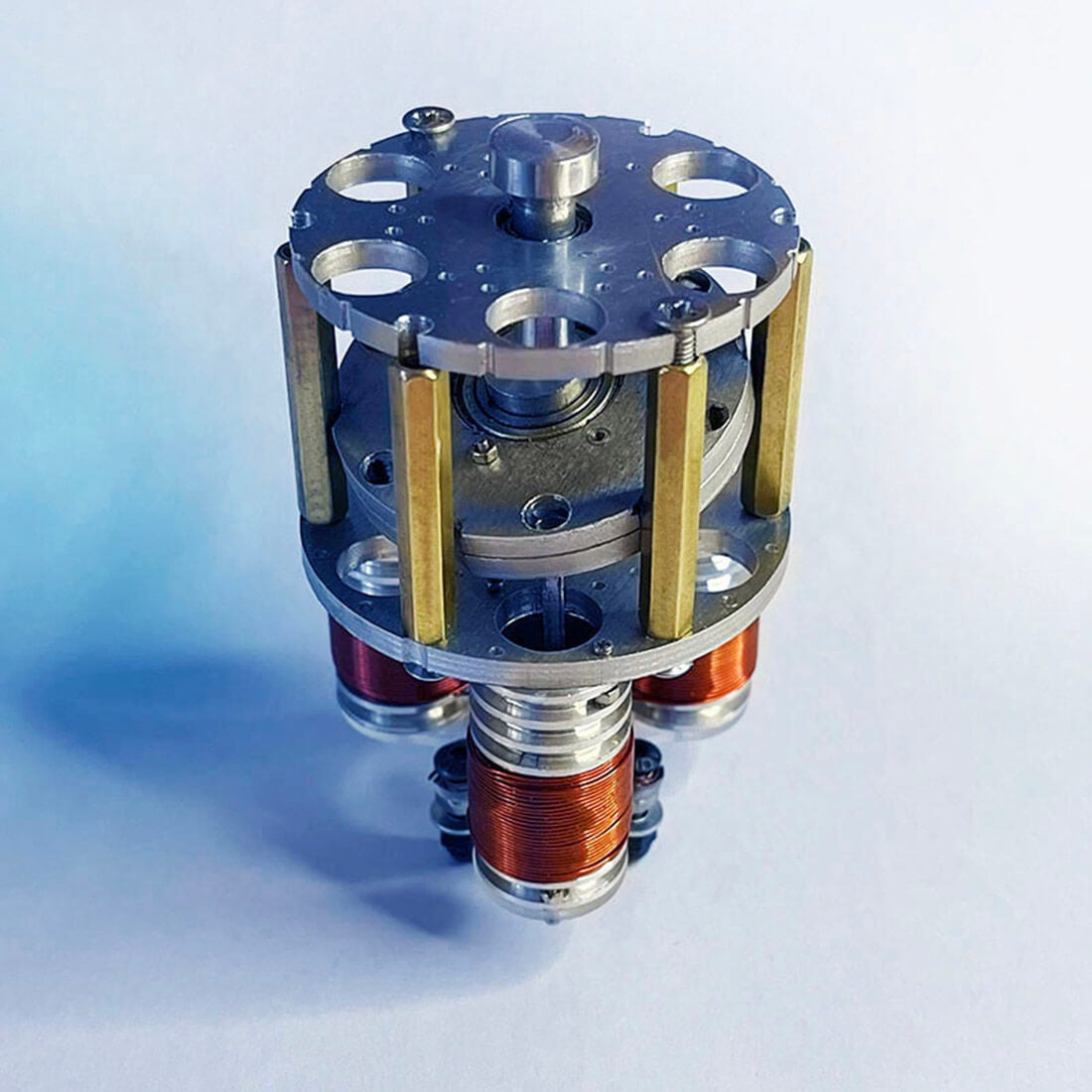 Mini Duke Axial Piston Electromagnetic Engine Model 3-Cylinder Brushless Motor RC Mod