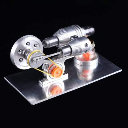 Mini Hot Air Stirling Engine Model Kit Metal Physics Science Experiment Toy