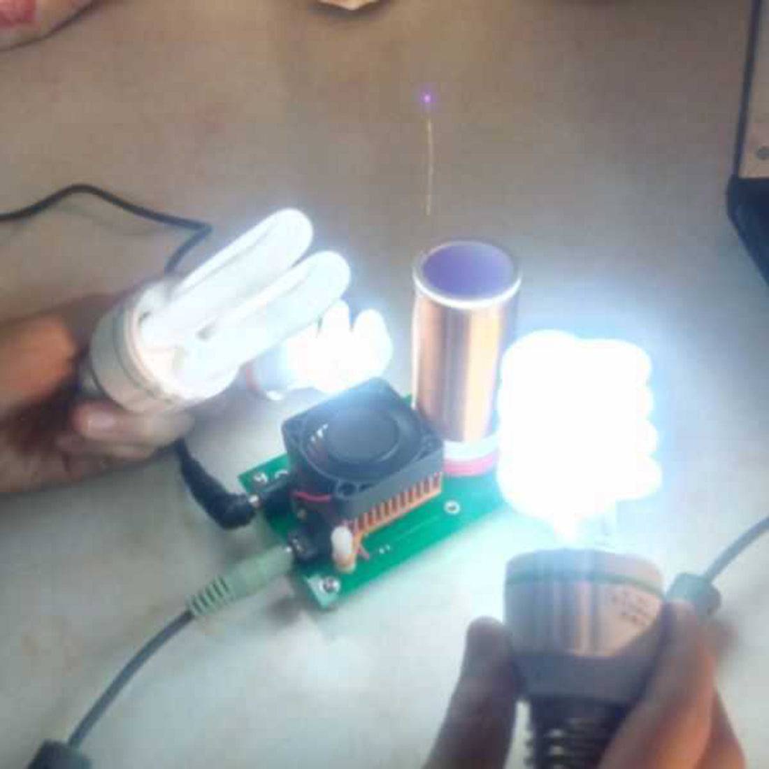 Mini Musical Tesla Coil Plasma Speaker Kit Wireless Transmission Science Experiment Toy