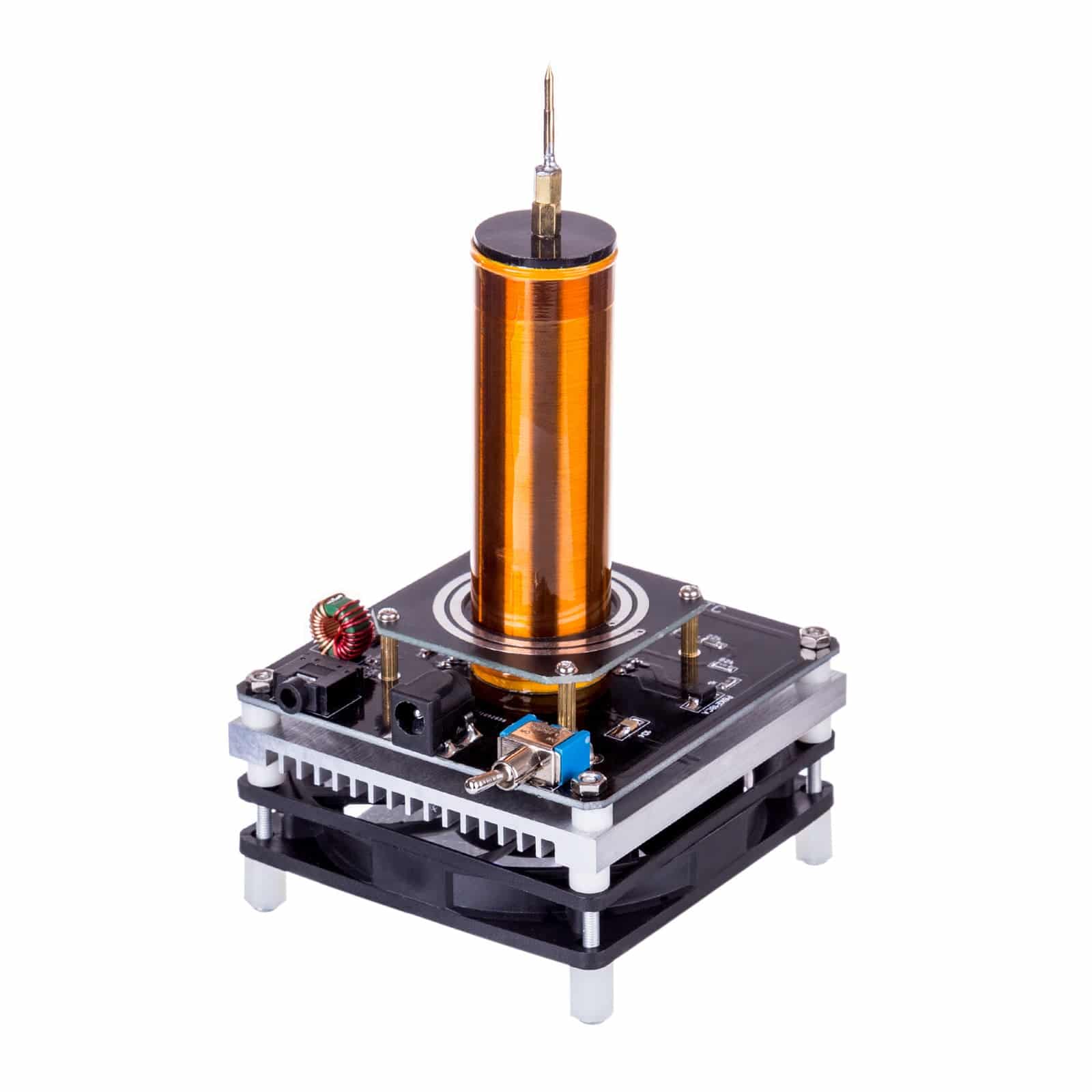 Mini Musical Tesla Coil Plasma Speaker Kit Wireless Transmission Science Experiment Toy 24V