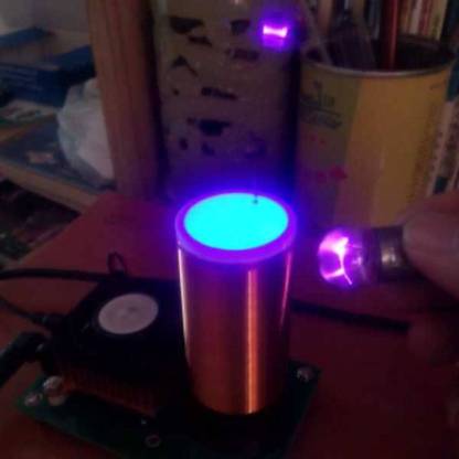 Mini Musical Tesla Coil Plasma Speaker Kit Wireless Transmission Science Experiment Toy
