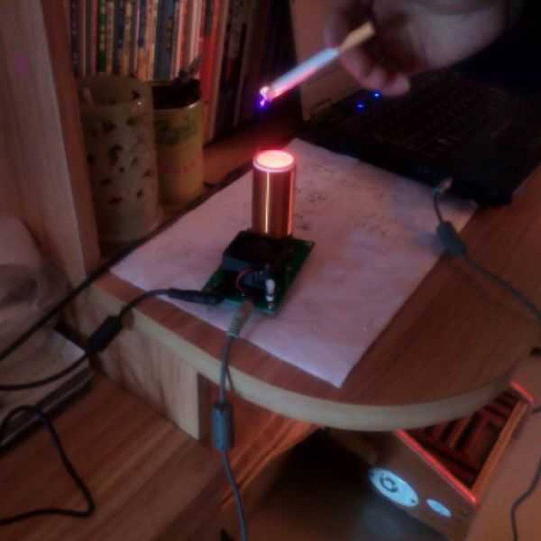 Mini Musical Tesla Coil Plasma Speaker Kit Wireless Transmission Science Experiment Toy