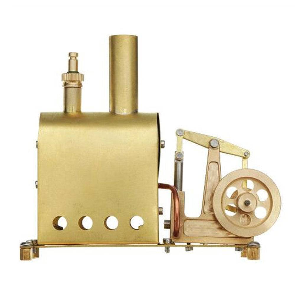 Mini Pure Copper Steam Engine Model with Boiler Desktop Physics Gift Set