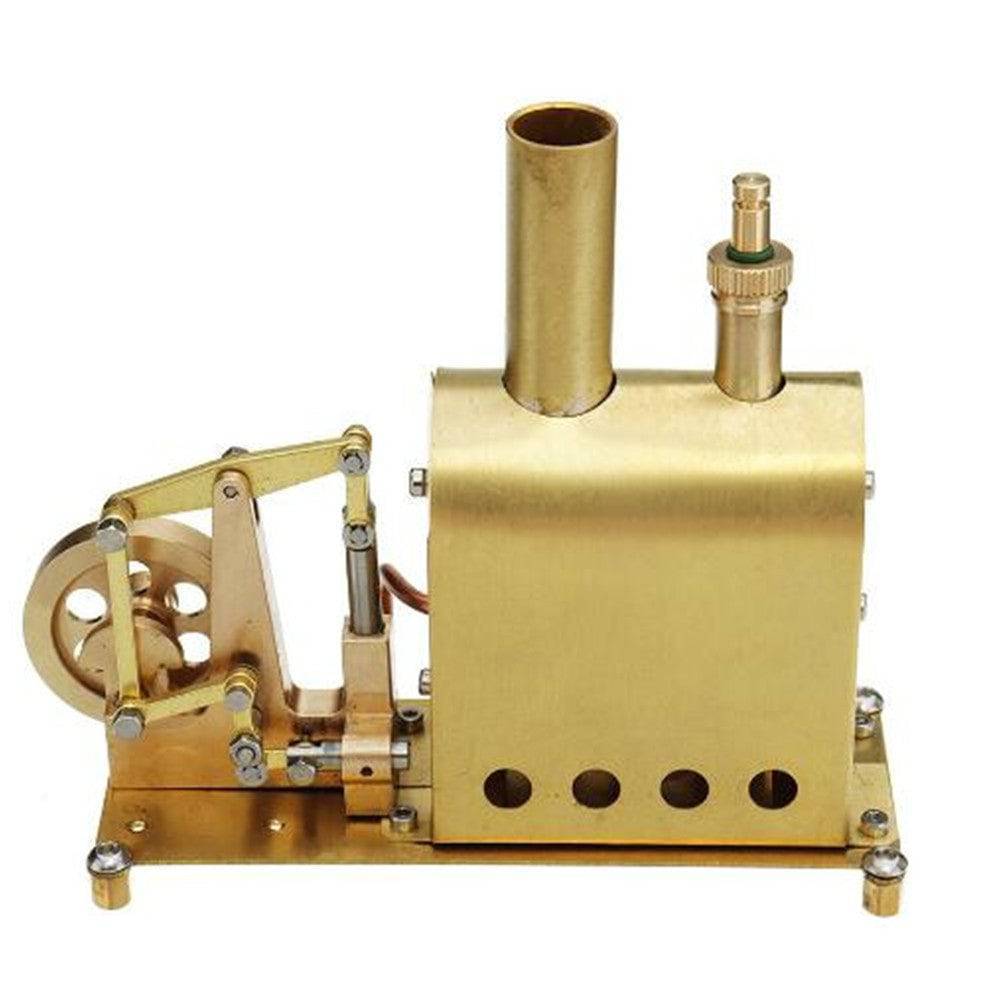 Mini Pure Copper Steam Engine Model with Boiler Desktop Physics Gift Set