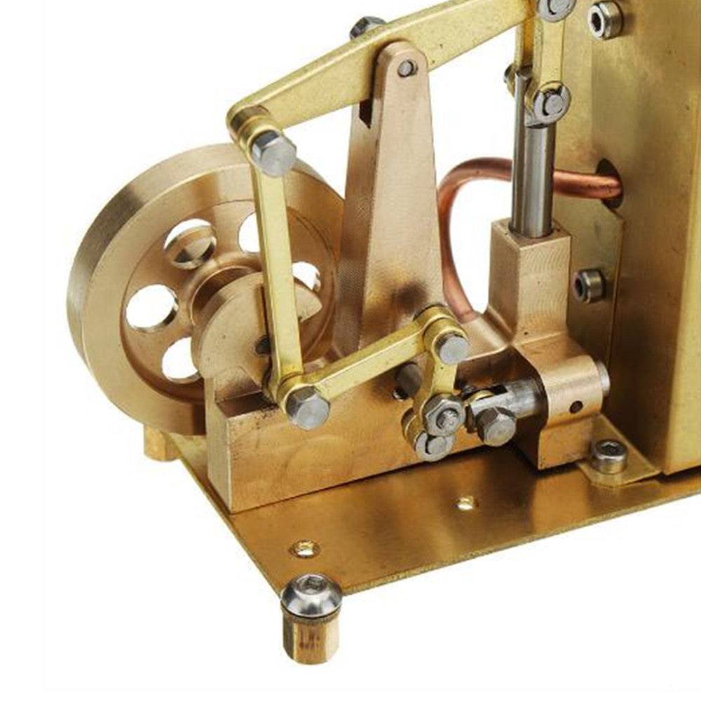 Mini Pure Copper Steam Engine Model with Boiler Desktop Physics Gift Set
