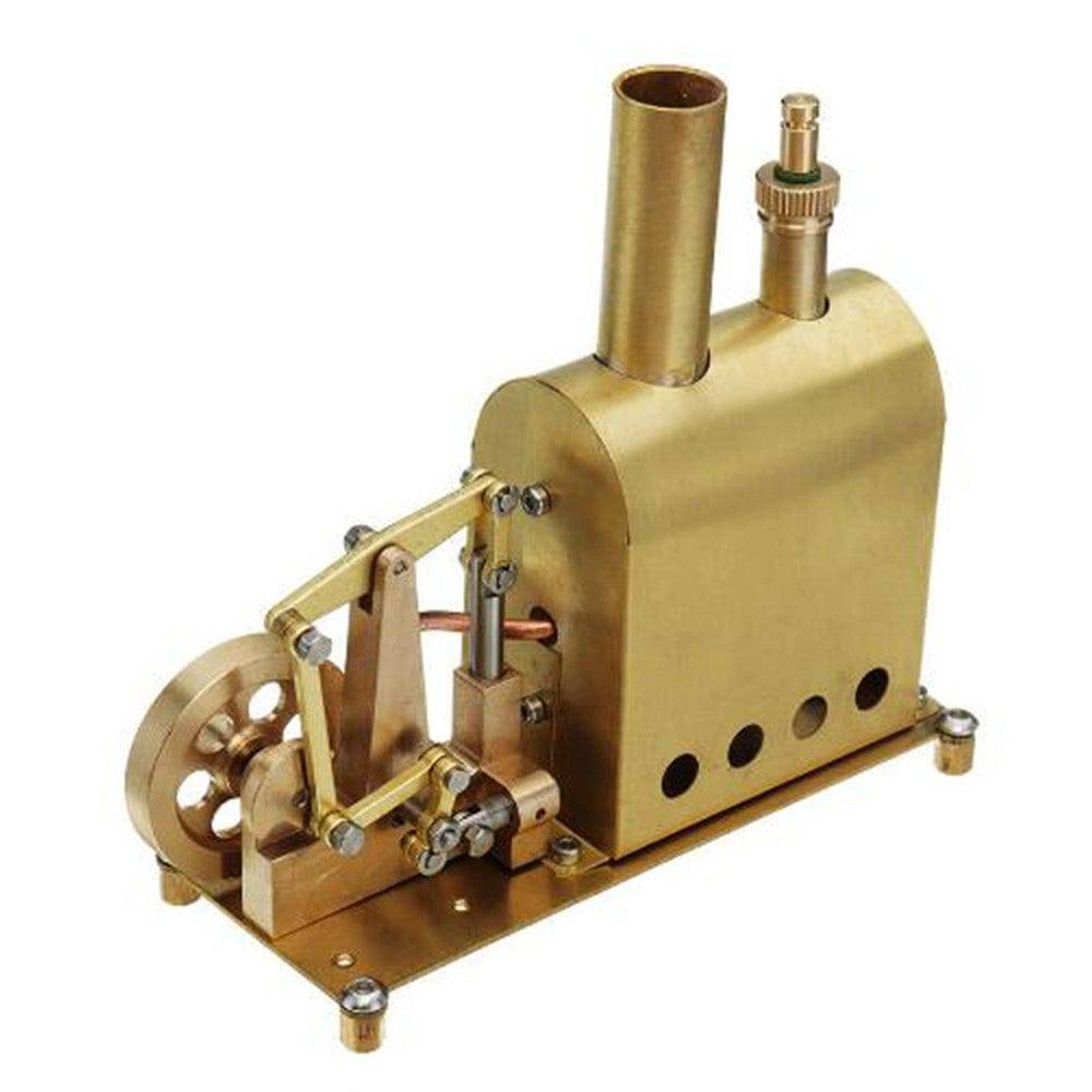Mini Pure Copper Steam Engine Model with Boiler Desktop Physics Gift Set