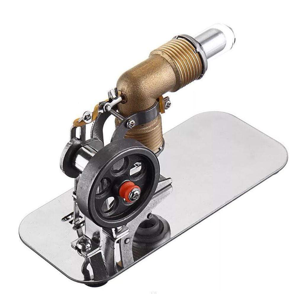 Mini Rocker Stirling Engine Model Brass Cylinder High Speed Physics Experiment Toy