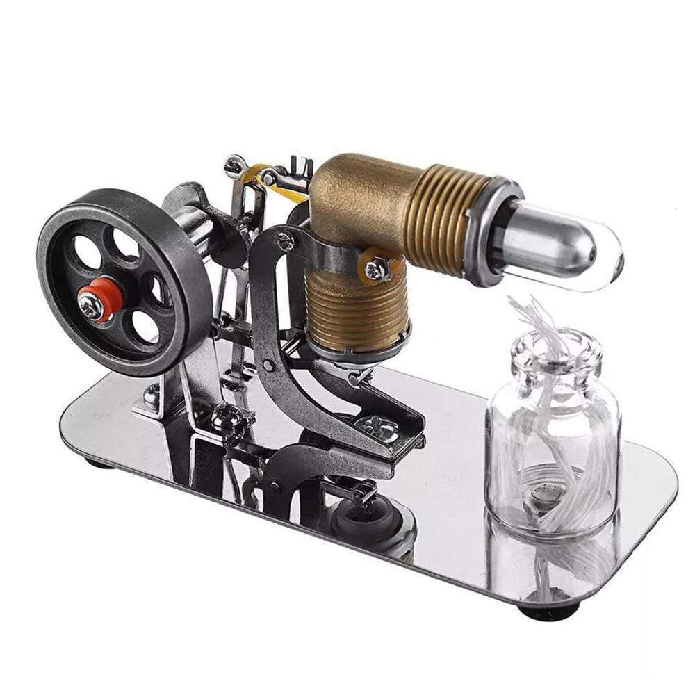 Mini Rocker Stirling Engine Model Brass Cylinder High Speed Physics Experiment Toy
