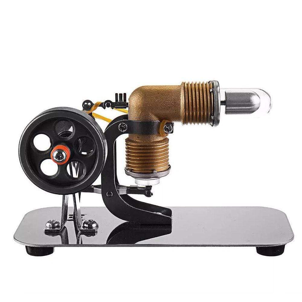 Mini Rocker Stirling Engine Model Brass Cylinder High Speed Physics Experiment Toy