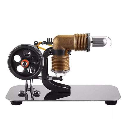 Mini Rocker Stirling Engine Model Brass Cylinder High Speed Physics Experiment Toy