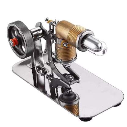 Mini Rocker Stirling Engine Model Brass Cylinder High Speed Physics Experiment Toy